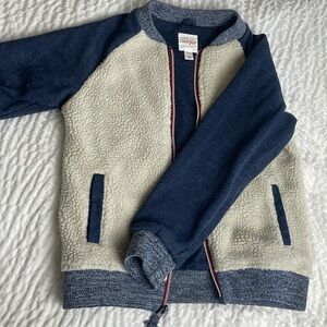 Cat and jack  size 8/10 Sherpa jacket kids zipper no hoodie